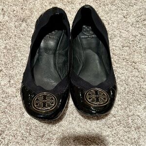Tory Burch flats, black, size 7